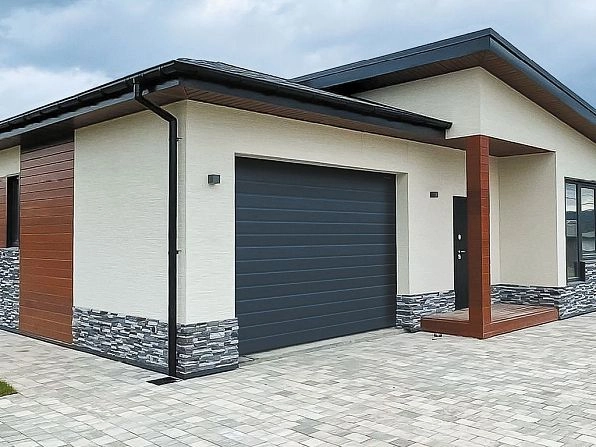 Cекционные ворота 2900х2400 мм антрацитовые DoorHan RSD02, yuzhno-sahalinsk.doorhan.ru
