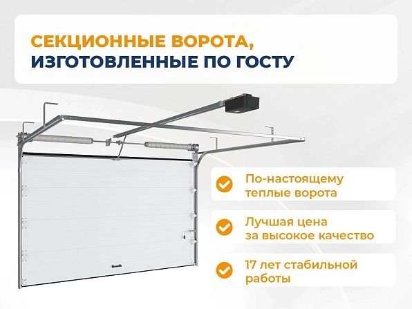 Cекционные ворота 2700х2750 мм коричнево-красные DoorHan RSD02, yuzhno-sahalinsk.doorhan.ru